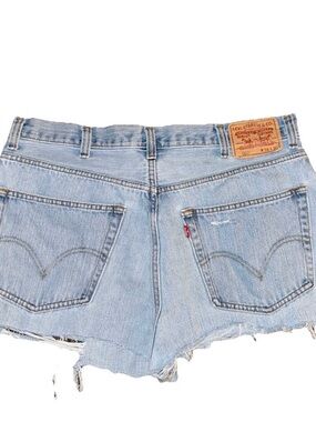 Levi's Women's Light Blue Denim Cutoff Shorts
